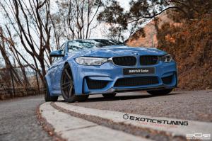 2015 BMW M3 Sedan Yas Marina Blue by ReinArt Design on PUR Wheels